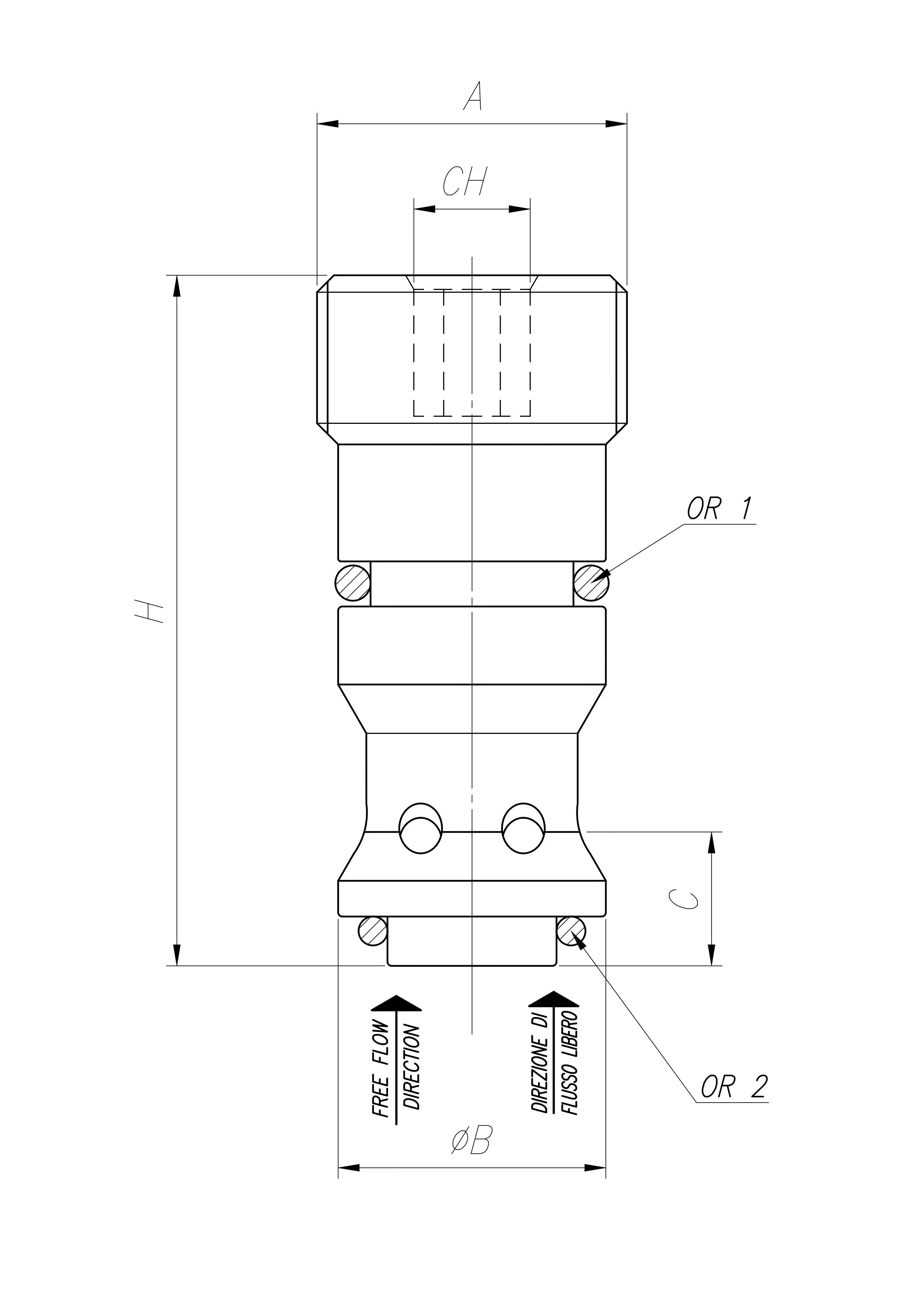 Stainless steel Metric threaded cartridge check valves | Tognella